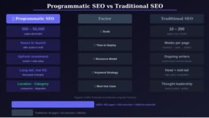 Programmatic SEO vs traditional SEO