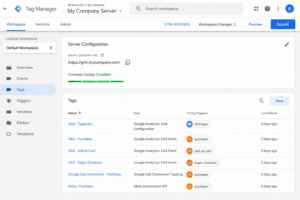 Google Tag Manager server-side container setup for cookieless conversion tracking